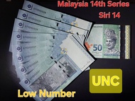 Malaysia RM50 14th Series Banknote Low Number (UNC)