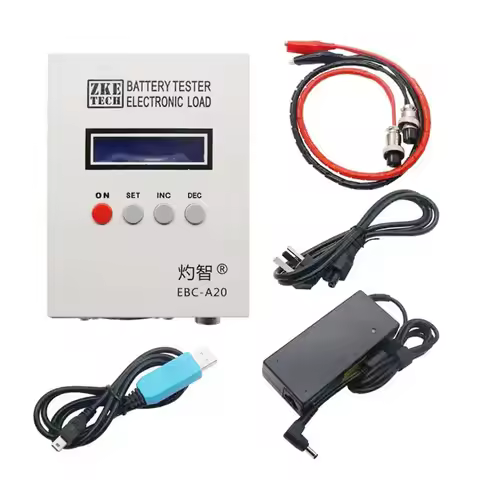 Solar Battery Testers Zketech EBC - A20 Li Ion Battery Capacity Analyzer Tester Cell Performance Tes