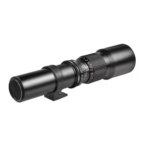 VLOGMAGIC 500mm f/8.0 Telephoto Lens with T-mount Adapter for Canon Nikon Sony Leica Cameras