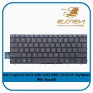 Replacement Keyboard For Dell Inspiron 3480 3481 3482 3490 3493 US Keyboard With Backlit