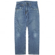 二手 Levi's RED 505 直筒牛仔褲，28 碼，Frontwater 藍色，拉鍊門襟，A2692-0000。