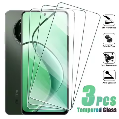 3Pcs Tempered Glass for Realme 6 7 8 9 10 11 12 Pro Plus 6i 7i 8i 9i 4G 5G 6S 8S 10S 10T 11X 12X Ant