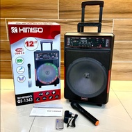 KIMISO QS-1343 PORTABLE KARAOKE PARTY BASS  OUTDOOR SPEAKER 12" INCH WITH MICROPHONE