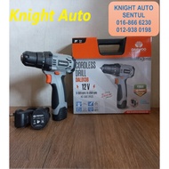 DAEWOO DALD138 Cordless Drill 12V c/w 2 Battery 1 Charger ID35457