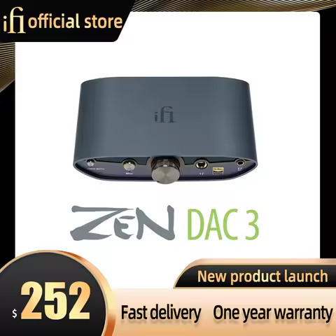 iFi New product ZEN DAC 3 Balanced USB Audio Decoding Headphone Amplifier Desktop Digital Analog Con