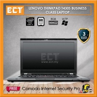 (Refurbished) Lenovo Thinkpad T430S Business Laptop (i5-3320M 3.30GHz,256GB SSD,8GB,14"LED,HD4000,W7