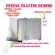 CLEAR PLASTIC TARPAULIN SIZE 4x4. 4x5 150 MICRON THICKNESS