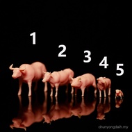 L033 Pig Dog Cattle Sheep Animal Animal Model Shooting Props HO 1/87 1/64 Miniature Model Landscape 