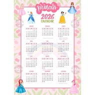 2026 Children's Calendar Economical Character HVS F4 Laminated Material