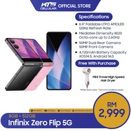 Infinix Zero Flip 5G (8GB+512GB) Smartphone - Original 1 Year Warranty by Infinix Malaysia