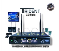 TRIDENT LAPEL X5-WHITE PROFESSIONAL WIRELESS MICROPHONE SYSTEM