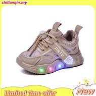 Kid's Light Fashion Cloth Boys Sports Shoes LED Light Shoes Casual Girls Walking Light Shoes