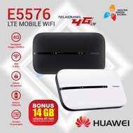 MODEM MIFI HUAWEI E5576 WIFI 4G FREE TELKOMSEL 14GB