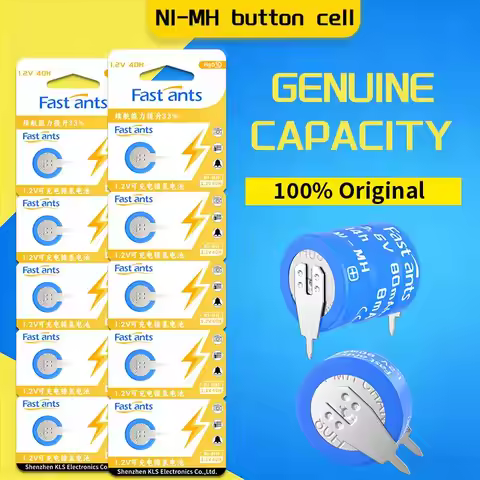 1.2V 40mAh 40H Ni-MH Button Cell Rechargeable Battery for Timer Digital Timer Kitchen Timer Electron