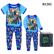 B1202 Roblox Glow in the Dark Sleepwear / Baju Tidur (3 -14y)