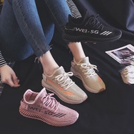 Weii 5G women's sneakers with breathable fabric and rubber woven sole in 3 colors