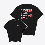 Kepstore official - Kepstore 3 Stage Life T-Shirt - Word Shirt - Viral Combed 24s Unisex Men's T-Shi