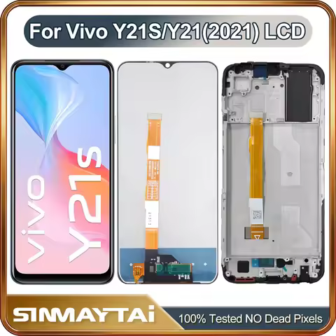 Original For Vivo Y21S LCD Display V2111 Touch Screen Digitizer For Vivo Y21 (2021) V2110 LCD Displa