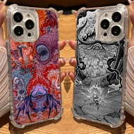 One Piece The Five Elders VS Luffy Clear Silicone Case for iPhone 17Air 17 16e 16 15 14 13 12 11 Pro