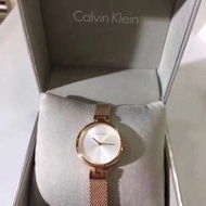 ck 女款玫瑰金手錶