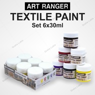 Art Ranger Textile Set Paint Fabric/ Fabric Paint/ 6x30ml
