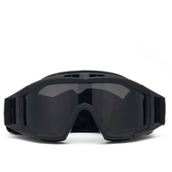 Lokei 1ชุดแว่นตายุทธวิธีแว่นตากันแดดทหาร3Len Army motorcycle windproof glasses