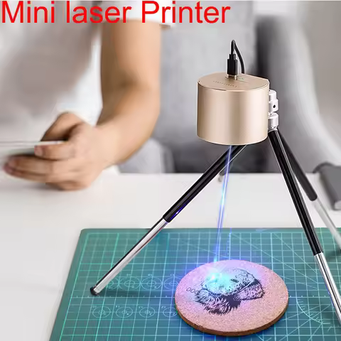 Mini laser printer Portable Engraving Machine 3D Printer Accessories Desktop Etcher Cutter DIY Engra