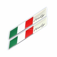 Italy F1 Flag Side Marker Sticker Italia Logo Metal Badge Emblem