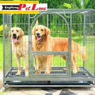 EngHong 3.6ft Dog Cage 110cm (43inch), 110cm Dog Cage, 95cm Dog Cage, 78cm Dog Cage, Big Dog Cage, M