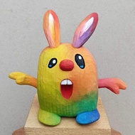 彩虹興奮的兔子