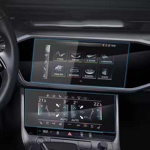 For Audi A6 C8 4K A7 4K8 2019-2024 Car Navigation Film GPS Touch Full Screen Protective Film Tempere