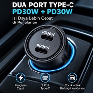 ANSTY Car Charger | 60W 2 Port USB Type C to C | PD Fast Charging | Car Charger | Car Charger