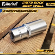 MATA Long Socket Bit 1/2" Drive 6 PT/ Deep Wall Socket Sherlock 22 mm