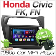 (USED) 7-Inch Double Din Android Car MP3 MP4 USB Player For Honda Civic Hatchback FK FN Year 2007-20