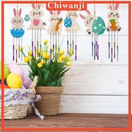 [Chiwanji] 12-piece Wind Chime Craft Kit, DIY Wind Chime Craft Kit, DIY Painting Kit, Wood Art And C