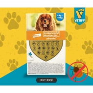 Advocate for Dogs Medium (Sky Blue) 4-10 Kg | Flea Tick & Worm Control | Spot On Solution