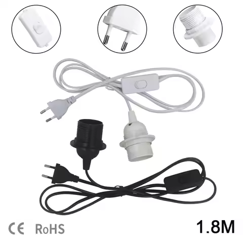 3.5m E27 Lamp Base Holder Power Cord Cable EU Hanging Pendant LED Light Fixture Lamp Bulbs Socket Co