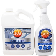 303 Boat Care Kit - Marine Aerospace Protectant (1 Gallon) - Clear Vinyl Protective Cleaner (32 Oz)