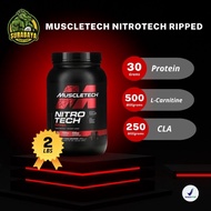 Muscletech Nitrotech ripped 2 Lbs BPOM Nitro Tech Susu Whey Protein Plus Fat Burner Pembakar Lemak