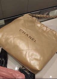 Chanel 22  bag gold small