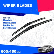 Car Front Windscreen Wiper Blades For Mazda 3 BM BN Axela 2013 2014 2015 2016 2017 2018 Accessories 