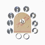 Set of Round Base Plate + 10PCS 304SS or Aluminum Alloy Router Template Guide Bushings With Drilled 