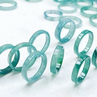 Super beautiful square blue ring, size 15-19mm