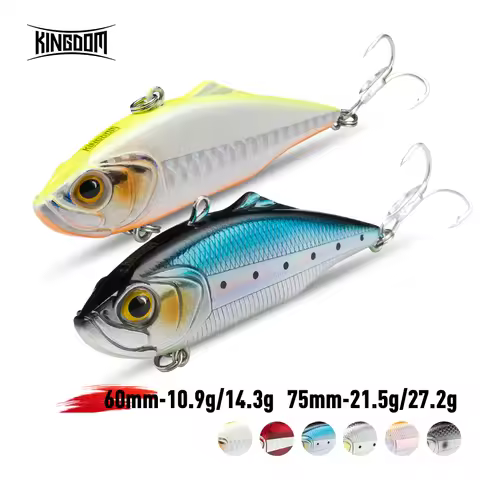 Kingdom VIB Fishing Lures Sinking Artificial Bait Good Action Wobblers Lure 60mm 75mm Fishing Swim H