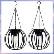 (JMTI) Solar Lanterns Outdoor Lights Metal Solar Lantern Lights Brighter Hanging Solar Lights Outdoo