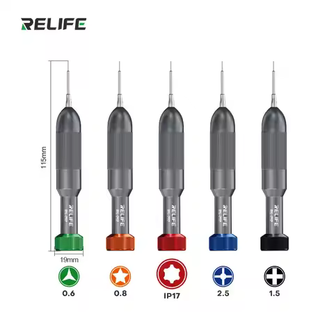 RELIFE RL-717 Rocket Head Precision Screwdriver Set Mobile Phone Motherboard Disassembly Repair Bolt