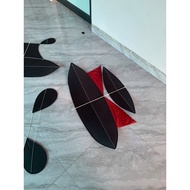 80cm mini kite with super durable fiber optic cable + Waterproof fabric layang layang kite