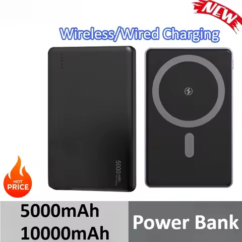 5000mAh 10000mAh Magnetic Wireless Power Bank Mini Thin Mobile Power Bank For Samsung For IPhone For