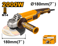 INGCO เครื่องเจียรไฟฟ้า 7" 2000W รุ่น AG200018 ( 7" 180MM ANGLE GRINDER 2000W)