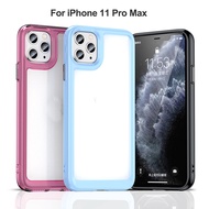 Transparent Color Casing for iPhone 12 / 12 Pro / 12 Pro Max / 11 / 12 Pro / 12 Pro Max / XR / XS / 